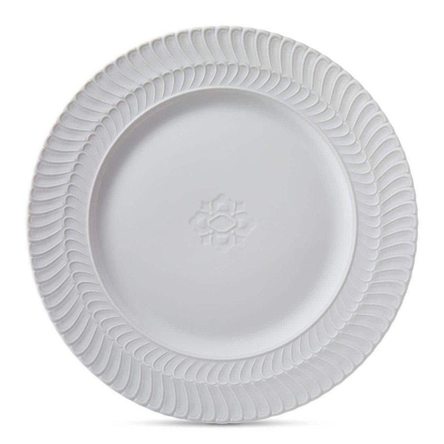 Buccellati Double Rouche - Florence Furnace White Serving Plate | Porcelain