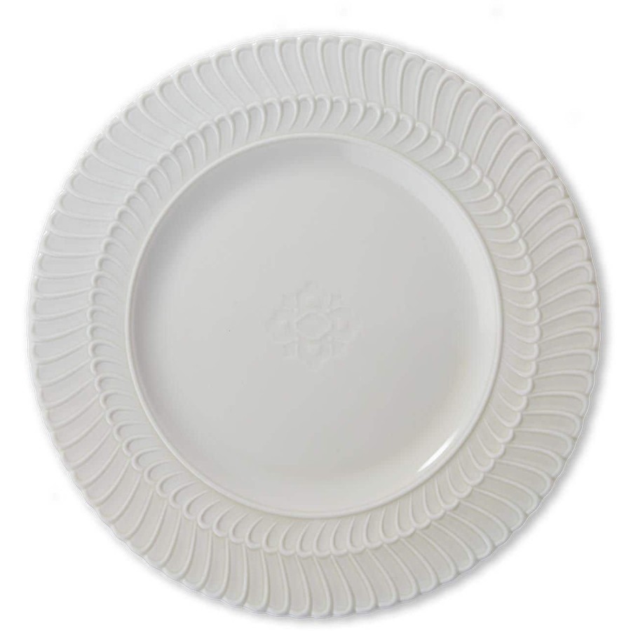 Buccellati Double Rouche - Florence Furnace White Dinner Plate | Porcelain